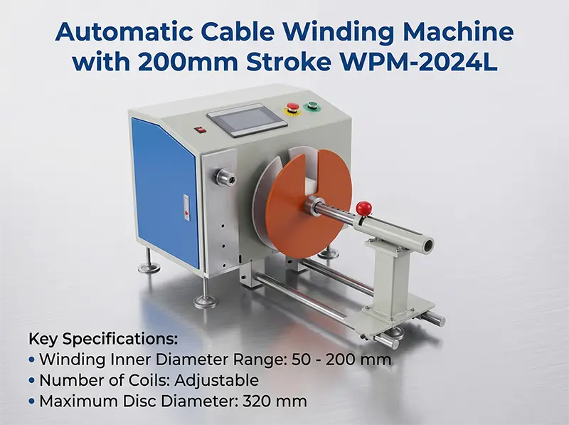 เครื่องพันสายไฟอัตโนมัติ WPM-2024L จัดเรียงอัจฉริยะ | JINGWEI