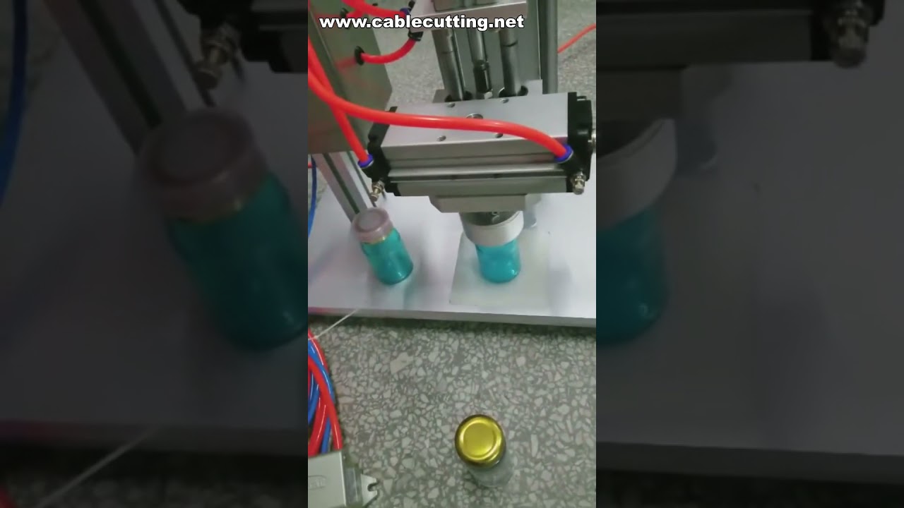 Pneumatic Desktop Capping Machine for Tinplate Covers and Plastic Lids