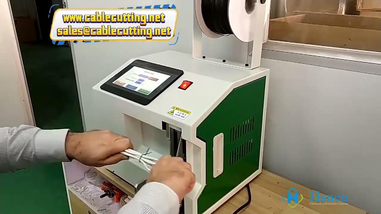 Semi-Automatic Touch Screen Wire Binding Cable Loop Tie Bundle Machine