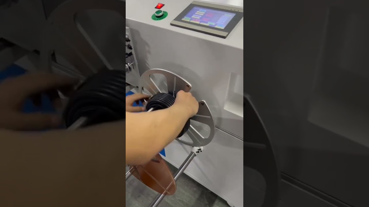 Automatic Wire Meter Counting, Cutting & Coiling Machine with Tying Function