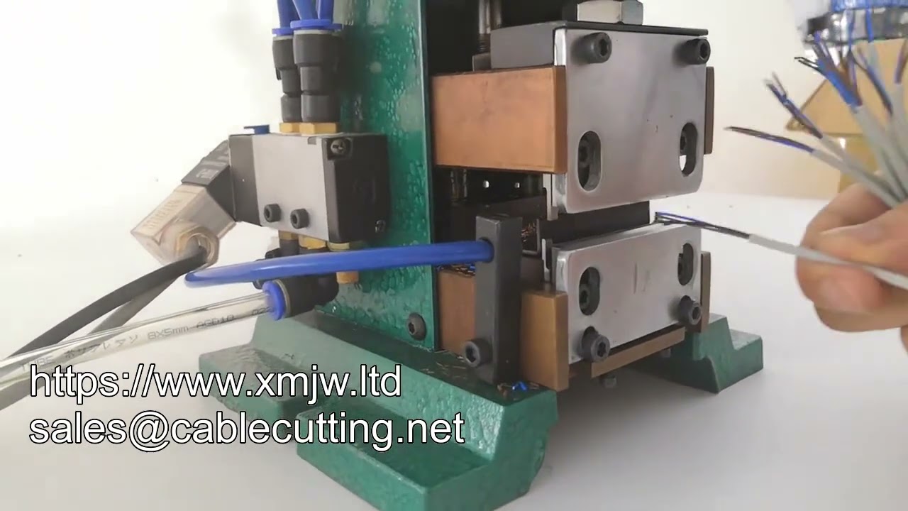 เครื่องปอกสายไฟลมแนวตั้ง รุ่นลดราคา พร้อมระบบนิวเมติกประสิทธิภาพสูง