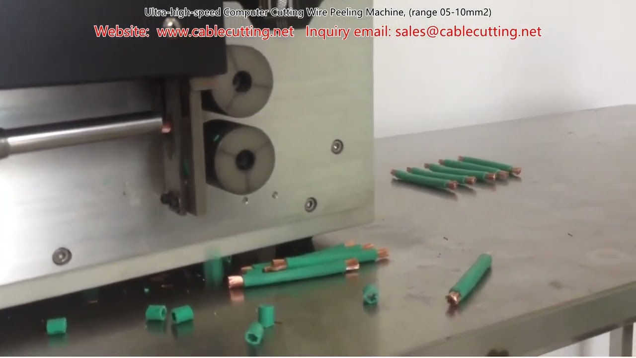 Ultra High Speed Computer Controlled Cutting Wire Peeling Machine, Range 0.5-10mm²
